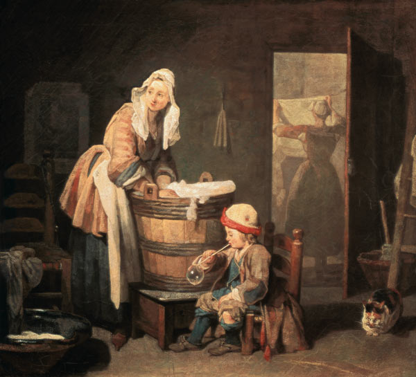 The Washerwoman from Jean-Baptiste Siméon Chardin
