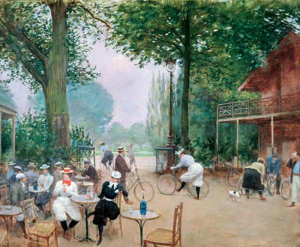The Chalet du Cycle in the Bois de Boulogne from Jean Beraud