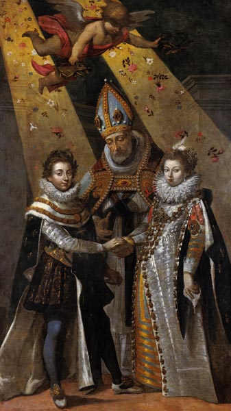 The Marriage of Louis XIII (1601-63) King of France and Navarre and Anne of Austria (1601-66) Infant from Jean Chalette