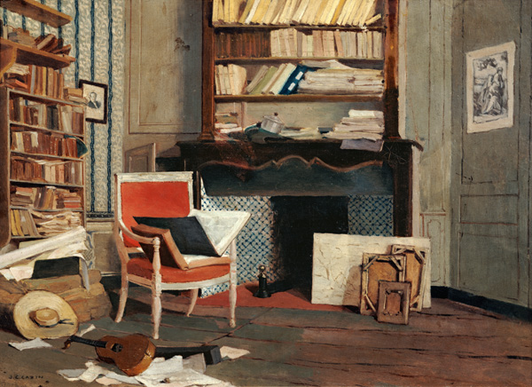 Interior of the Study of Doctor X from Jean-Charles Cazin