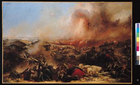 The Battle of Sebastopol, left section of triptych from Jean Charles Langlois
