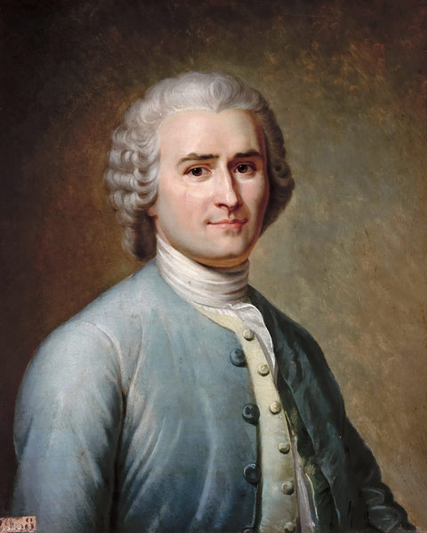 Portrait of Jean-Jacques Rousseau (1712-1778) from Jean Edouard Lacretelle
