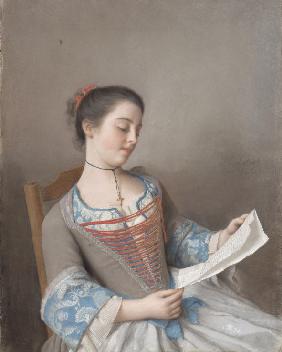A girl reading (La liseuse)