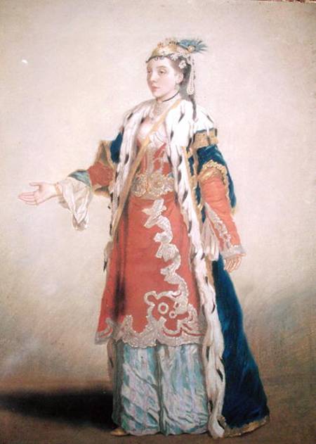 Frankish Woman from Pera, Constantinople from Jean-Étienne Liotard