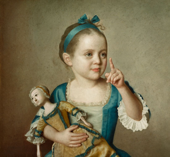 Mädchen mit Puppe from Jean-Étienne Liotard