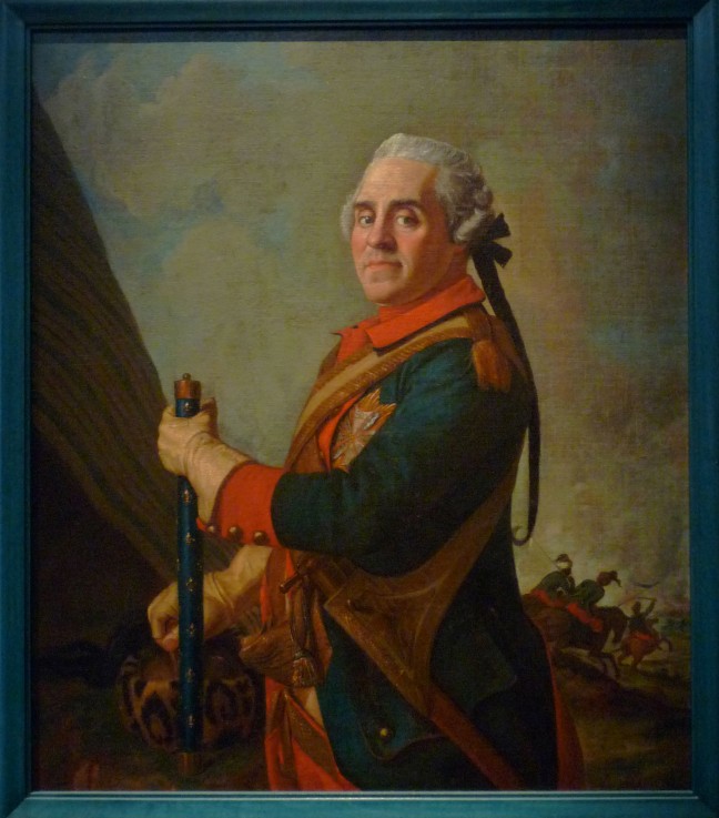 Portrait of Maurice de Saxe (1696–1750), Marshal of France from Jean-Étienne Liotard