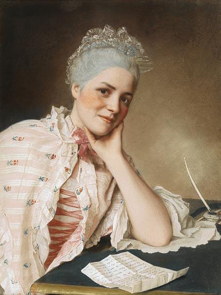 Portrait of the singer Mademoiselle Louise Jacquet
