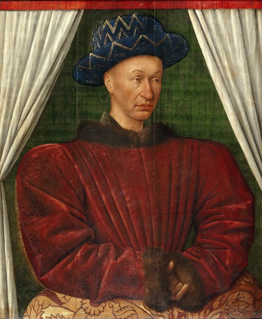 Portrait of the King Charles VII of France from Jean Fouquet