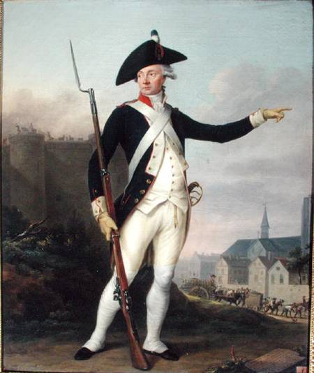 Citizen Nau-Deville in the Uniform of the National Guard, 15th July 1789 from Jean Francois Marie Bellier