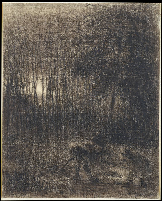 Nächtliche Szene im Wald from Jean François Millet