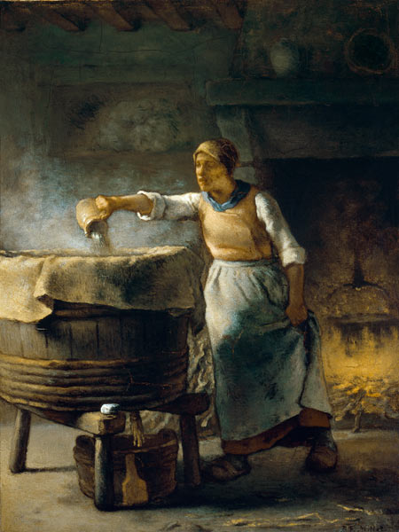 Die Waschfrau. from Jean-François Millet