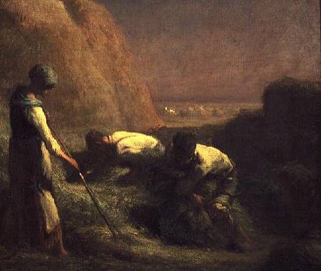 The Hay Trussers from Jean-François Millet
