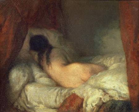 Reclining Female Nude from Jean-François Millet