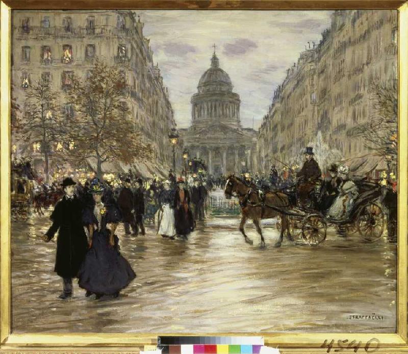 Der Boulevard Saint-Michel in Paris. from Jean François Raffaelli