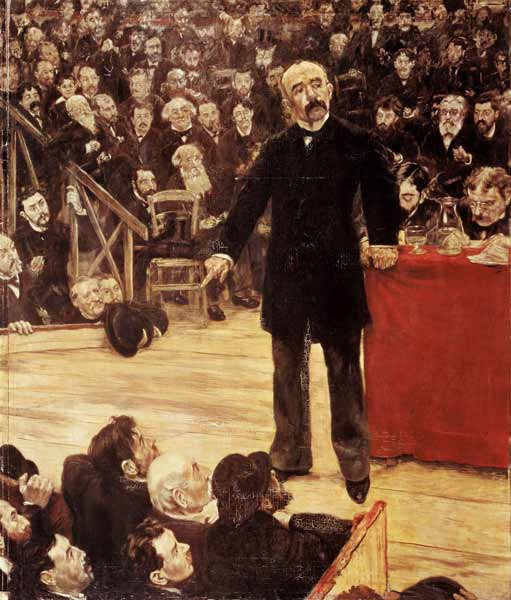 Georges Clemenceau (1841-1929) Making a Speech at the Cirque Fernando from Jean François Raffaelli