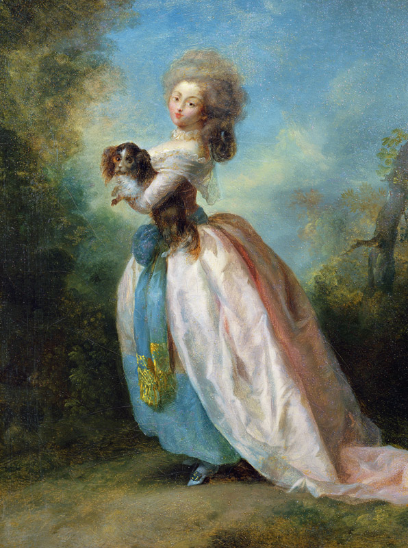 A Lady with a Dog from Jean Frederic Schall