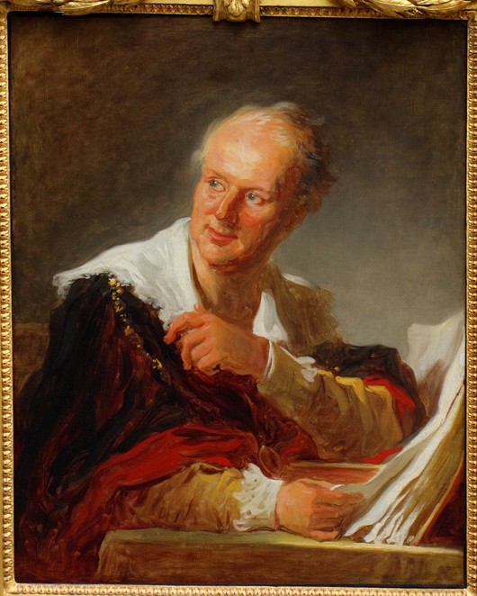 Portrait of Denis Diderot (1713–1784) from Jean Honoré Fragonard