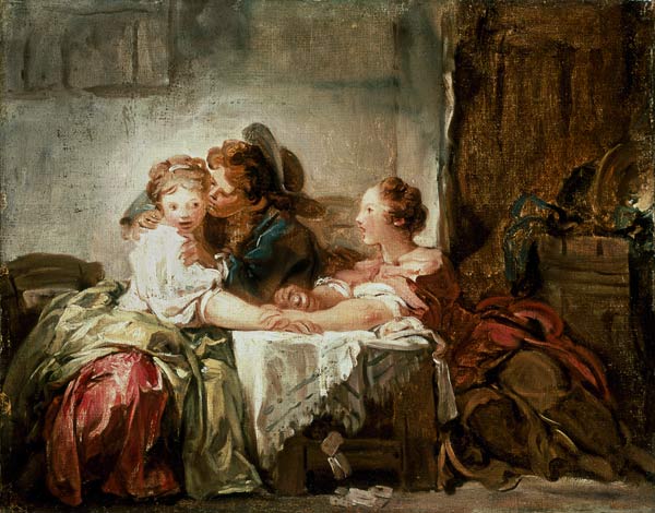 The Prize of a Kiss from Jean Honoré Fragonard