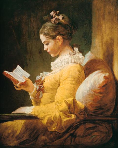 Die Lesende - Jean Honoré Fragonard