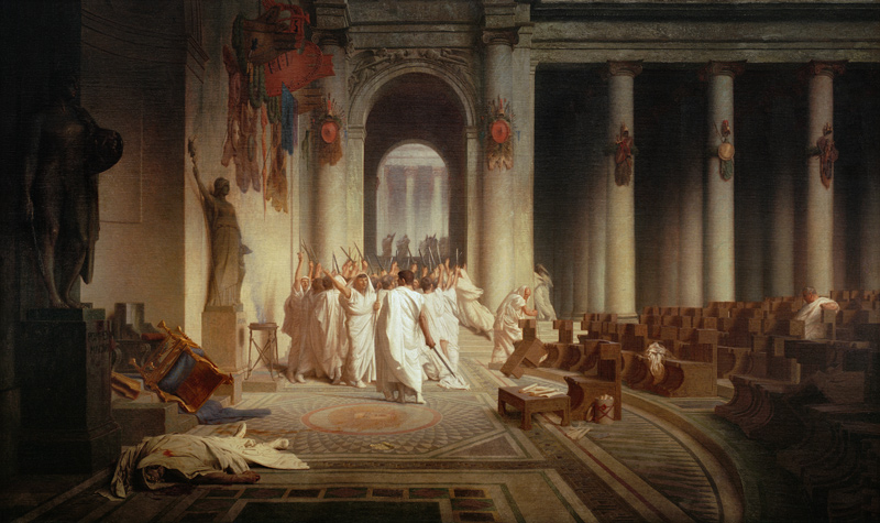 The Death of Caesar from Jean-Léon Gérome