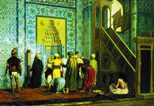 Betende Moslems in der Blauen Moschee from Jean-Léon Gérome