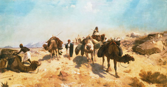 Crossing the Desert from Jean-Léon Gérome