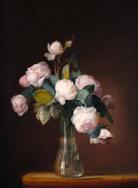 Roses on a Stone Ledge from Jean Louis Prevost