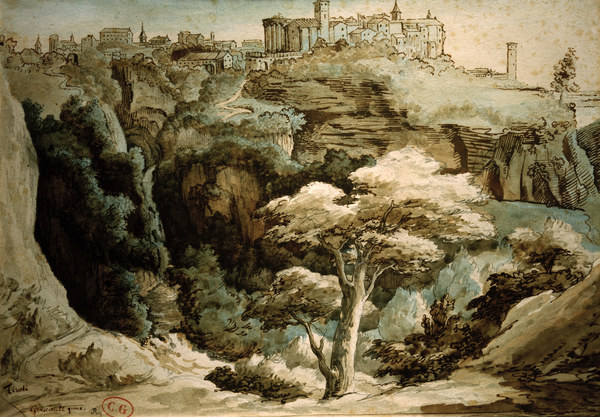 Ansicht von Tivoli from Jean Louis Théodore Géricault