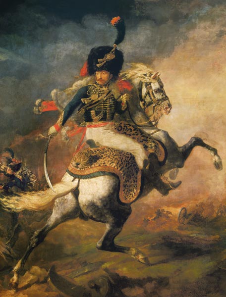 Offizier der Gardejäger beim Angriff from Jean Louis Théodore Géricault