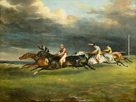 Das Derby in Epsom from Jean Louis Théodore Géricault