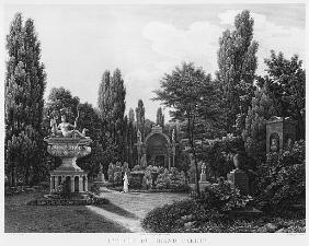 First view of the great garden, Musee des Monuments Francais, Paris, illustration from ''Vues pittor