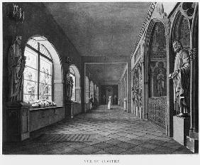 View of the cloister, Musee des Monuments Francais, Paris, illustration from ''Vues pittoresques et 