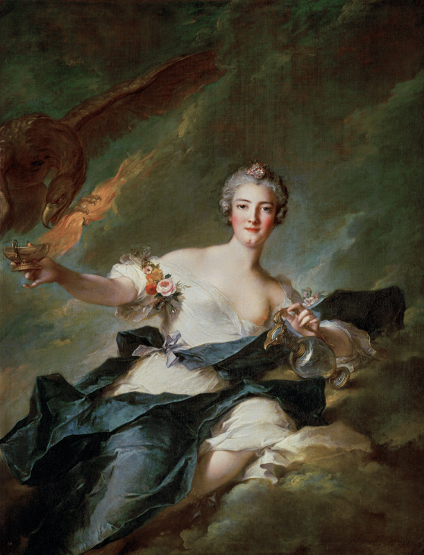 A Portrait of Anne Josephe Bonnnier de la Mossau (1718-87) Duchess of Chaulnes, as Hebe the Goddess from Jean Marc Nattier