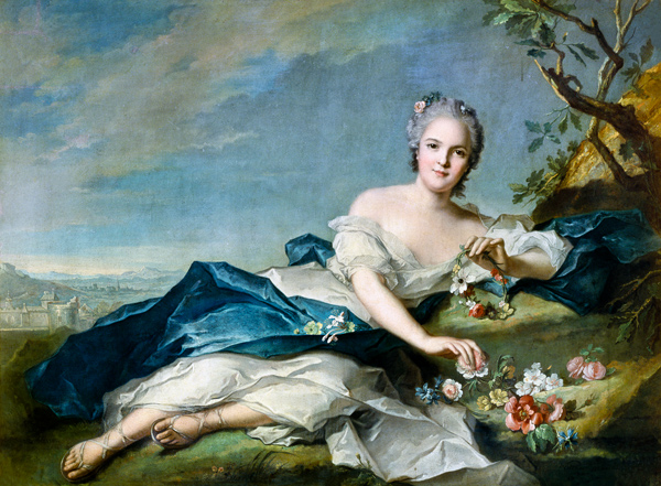 Henrietta Maria of France (1606-69) as Flora from Jean Marc Nattier