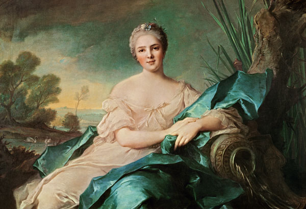 Portrait of Victoire de France as the element Water (oil on canvas) from Jean Marc Nattier