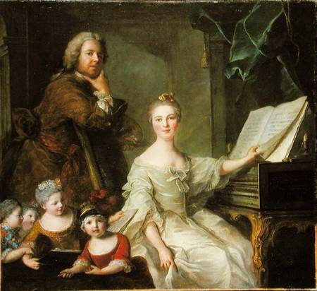 The Artist and his Family from Jean Marc Nattier