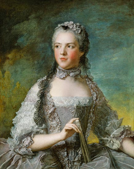 Portrait of Adelaide de France (1732-1800) with a Fan from Jean Marc Nattier
