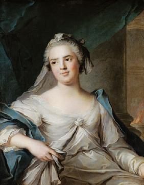 Madame Henriette as a Vestal Virgin, 1751 (oil on canvas)