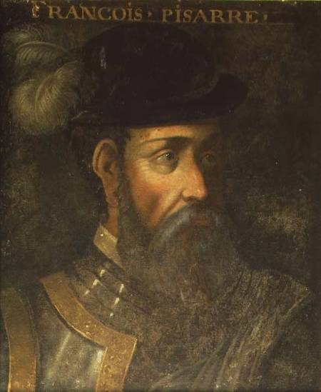 Portrait of Francisco Pizarro (c.1478-1541) Spanish conqueror of Peru from Jean Mosnier