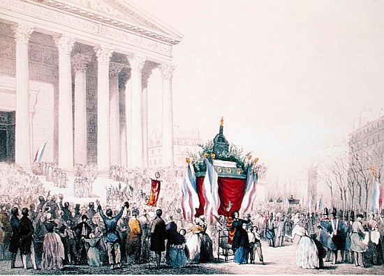 Funeral of the victims of the riots of February 1848 at the Church of La Madeleine, 4th March 1848 from Jean Naissant