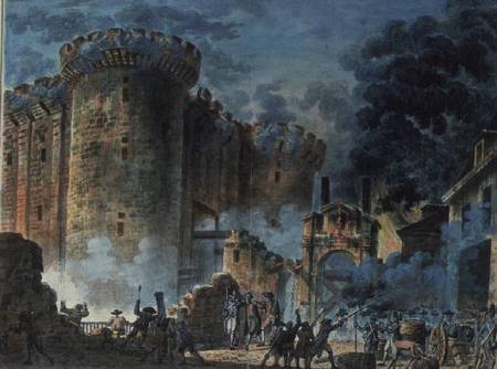 The Taking of the Bastille from Jean-Pierre Houel