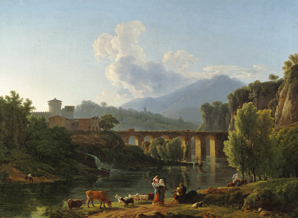 Römische Landschaft mit Brücke from Jean-Pierre-Xavier Bidauld