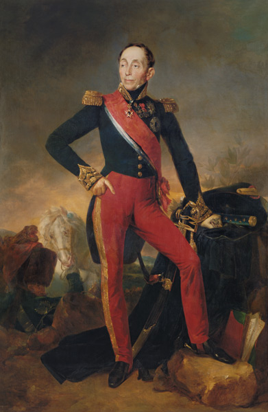 Portrait of Marquis Emmanuel de Grouchy (1766-1847) Marshal of France from Jean Sebastien Rouillard