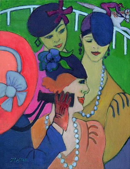 A Day at the Races (oil on canvas)  from Jeanette  Lassen