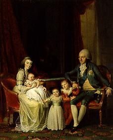 Erbprinz Friedrich von Dänemark mit seiner Familie from Jens Juel