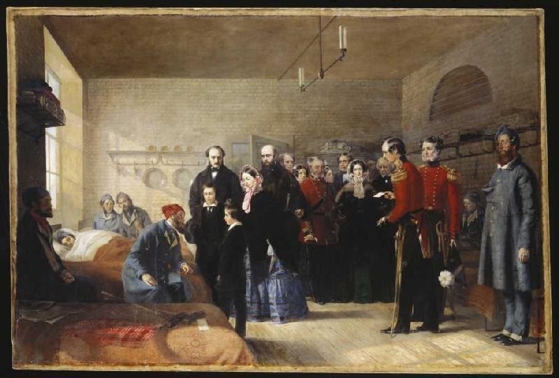 Der erste Besuch Königin Victoria's bei ihren verwundeten Soldaten from Jerry Barrett