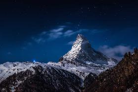Vollmond am Matterhorn
