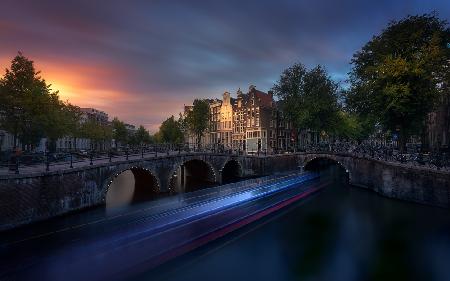 Amsterdamer Sonnenuntergang