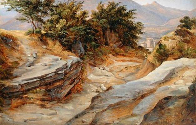 Italian Mountain Landscape, c.1824 (w/c on paper) from Joachim Faber