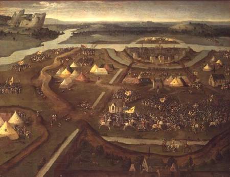 The Battle of Pavia in 1525 from Joachim Patinir